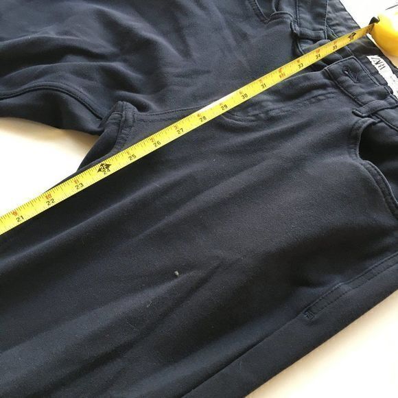 Zara Straight Leg Black Jeans Mid Rise Size 30‎ - Picture 4 of 5